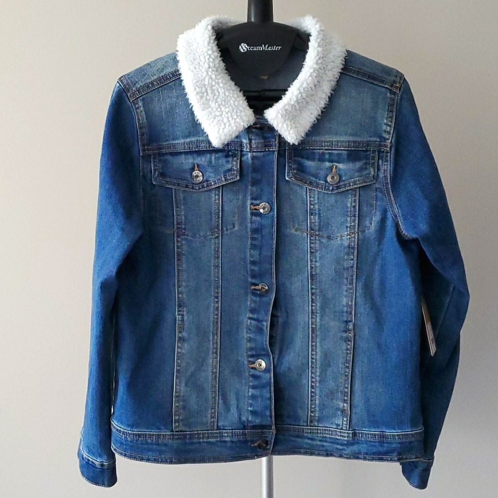 True Craft Sherpa Collar Jean Jacket